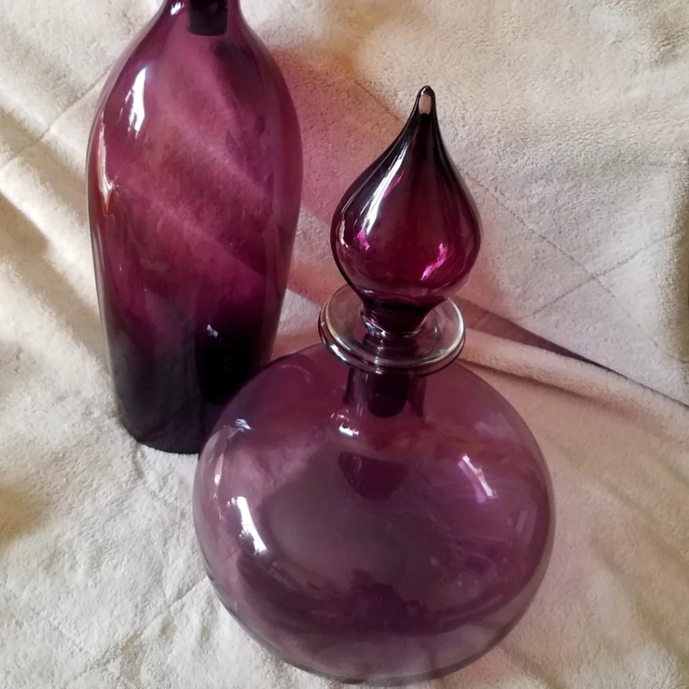 Z Gallerie Purple Glass Vases